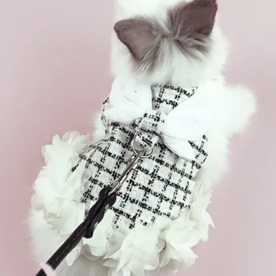 Stylish Cute Cotton Rabbit Dress with Leash Stylish Cute Cotton Rabbit Dress with Leash