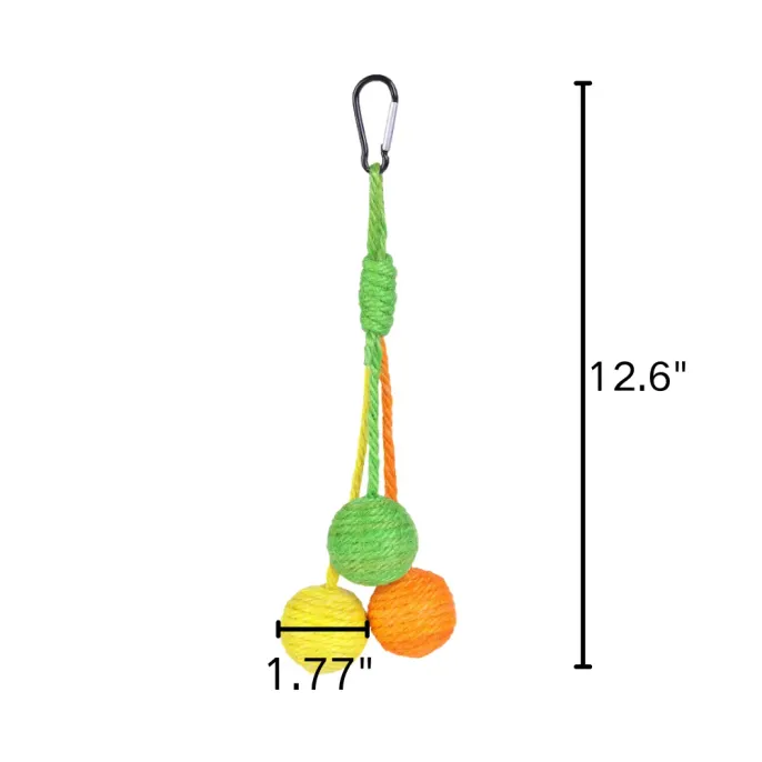 Interactive Rope Hanging Sisal Ball Toy for Cats