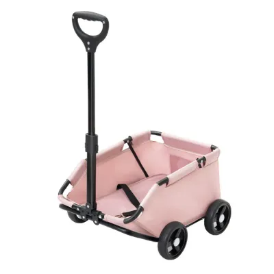Foldable 4 Wheels Pet Stroller Holds Pets up to 22 lbs16 Foldable Portable 4 Wheels Pet Stroller