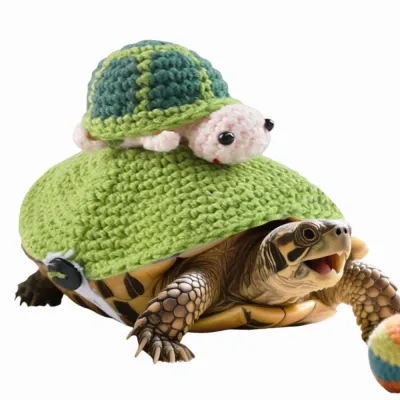 Hand-Knitted Cute Knit Clothes Turtle Outfit 