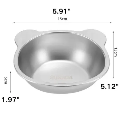 Stainless Steel Bowls with a Sturdy Anti-Slip Durable Pet Bowl Stainless Steel Bowls with a Sturdy Anti-Slip Durable Pet Bowl