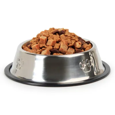 Durable Stainless Steel Pet Bowl with Rubber Base4 Durable Stainless Steel Pet Bowl with Rubber Base