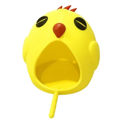 Easy to Clean Yellow Chicken Style PLA Bird Nest with Perch3 Easy to Clean Yellow Chicken Style PLA Bird Nest with Perch