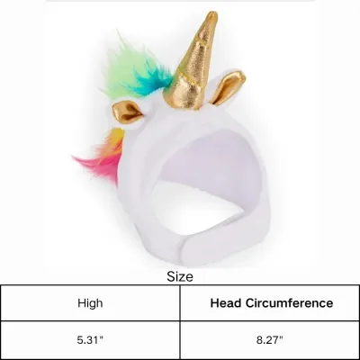 Felt Unicorn Costume and Felt Pet Outfit for Lizard Felt Unicorn Costume and Felt Pet Outfit for Lizard