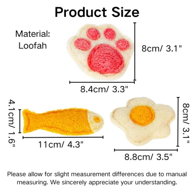 Cute Scratch Resistant Natural Loofah Pet Cat Toy