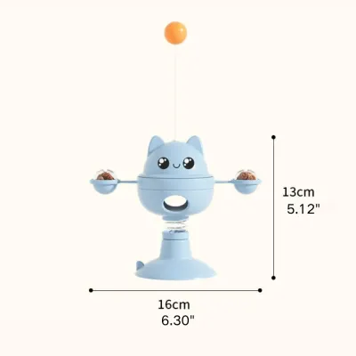 Tumbler Suction Cup Interactive PP Tower Track Ball Cat Toy