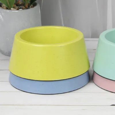 Smooth Bamboo Fiber Pet Bowl with Non-slip Base7 Smooth Bamboo Fiber Pet Bowl with Non-slip Base