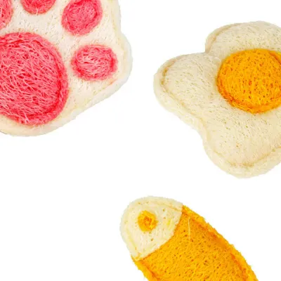 Cute Scratch Resistant Natural Loofah Pet Cat Toy