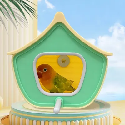 Beautiful Breathable Hanging PLA Bird House with Perch