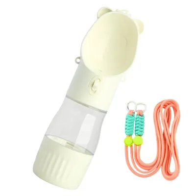 2-in-1 Portable Leak Proof Pet Water Bottle and Feeder with Strap 2-in-1 Portable Leak Proof Pet Water Bottle and Feeder with Strap