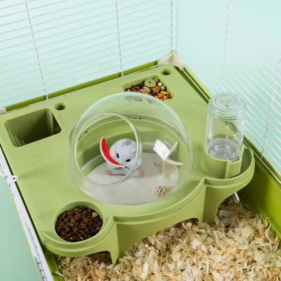 Space Capsule Style Hamster Cage Accessory Set with Water Bottle4 Space Capsule Style Hamster Cage Accessory Set with Water Bottle
