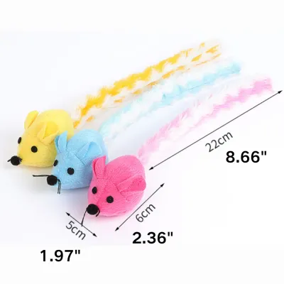 Interactive Squeaky Catnip Mouse Shape Plush Cat Toy Interactive Squeaky Catnip Mouse Shape Plush Cat Toy