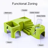 Multi-Functional Hamster Cage Accessory Set with Water Bottle5 Multi-Functional Hamster Cage Accessory Set with Water Bottle
