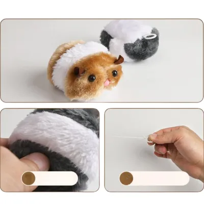 Interactive Squeaky Catnip Mouse Shape Plush Cat Toy Interactive Squeaky Catnip Mouse Shape Plush Cat Toy