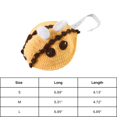Hand-Knitted Cute Bee Knit Clothes Turtle Outfit 
