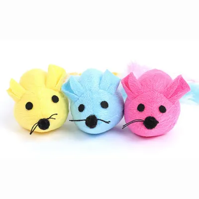 Interactive Squeaky Catnip Mouse Shape Plush Cat Toy Interactive Squeaky Catnip Mouse Shape Plush Cat Toy
