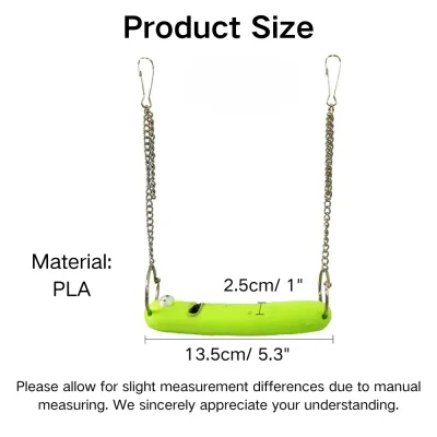 Easy to Clean Cucumber Style PLA Bird Swing Toy3 Easy to Clean Cucumber Style PLA Bird Swing Toy