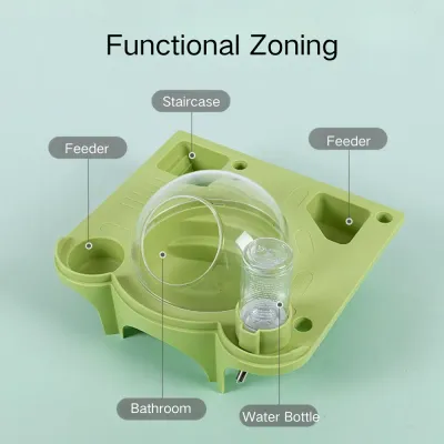 Space Capsule Style Hamster Cage Accessory Set with Water Bottle2 Space Capsule Style Hamster Cage Accessory Set with Water Bottle