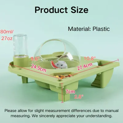 Space Capsule Style Hamster Cage Accessory Set with Water Bottle Space Capsule Style Hamster Cage Accessory Set with Water Bottle