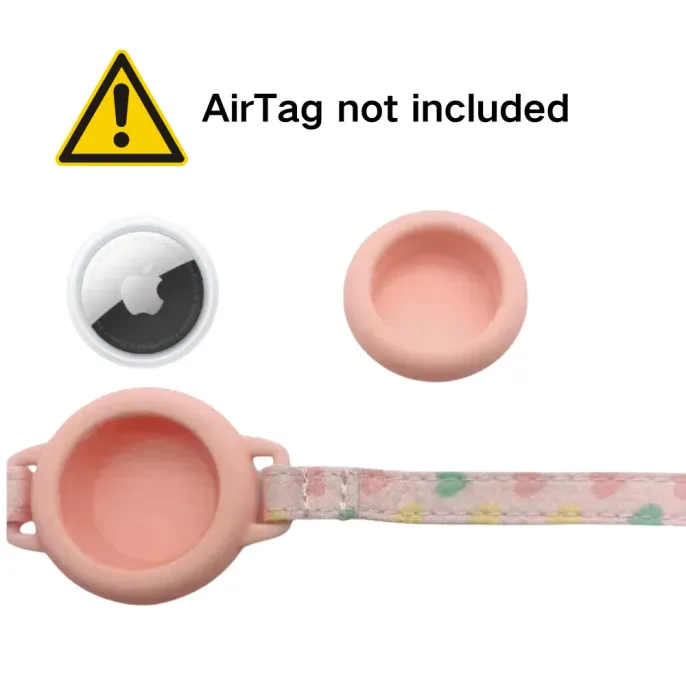 Silicone AirTag Holder Adjustable Cat Pet Collar