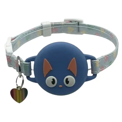 Silicone AirTag Holder Adjustable Cat Pet Collar Silicone AirTag Holder Adjustable Cat Pet Collar