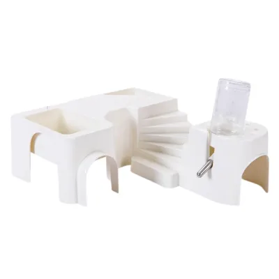Multi-Functional Hamster Cage Accessory Set with Water Bottle