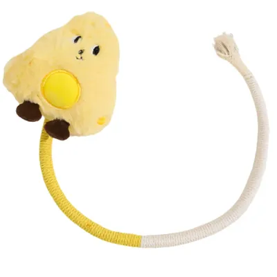 Interactive Self-Play Plush Chew Rope Toy for Cats Interactive Self-Play Plush Chew Rope Toy for Cats