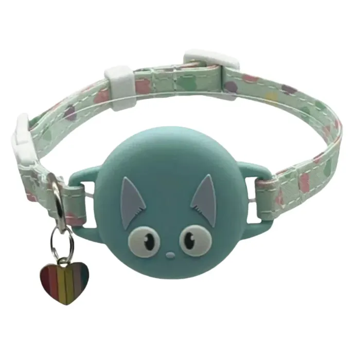 Silicone AirTag Holder Adjustable Cat Pet Collar