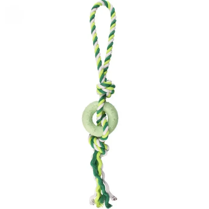 Chew-Resistant Pet Dog Cotton Rope with TPR Ring7 Chew-Resistant Pet Dog Cotton Rope with TPR Ring