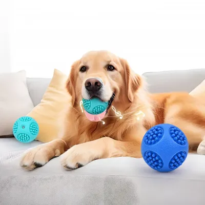 Floatable Squeaky Teething Bouncy TPR Dog Chew Toy Ball8 Floatable Squeaky Teething Bouncy TPR Dog Chew Toy Ball