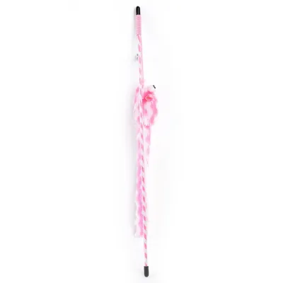Candy Colour Interactive Pulley Fishing Rod Cat Toy Teaser