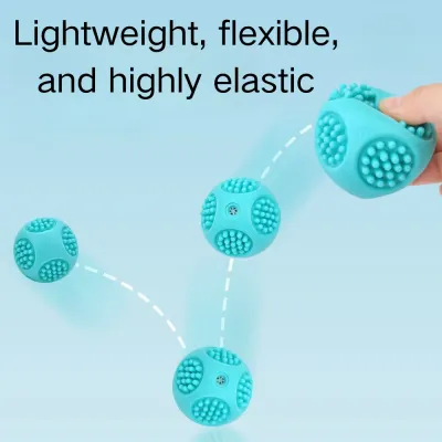 Floatable Squeaky Teething Bouncy TPR Dog Chew Toy Ball5 Floatable Squeaky Teething Bouncy TPR Dog Chew Toy Ball