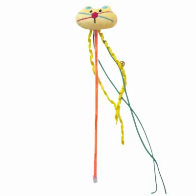 Kitty Interactive Pulley Fishing Rod Cat Toy Teaser