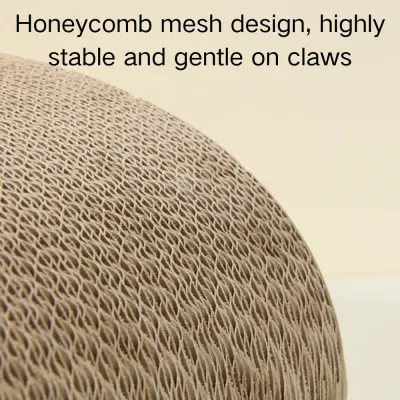 Cute Cartoon Design Durable Corrugated Cardboard Cat Scratcher