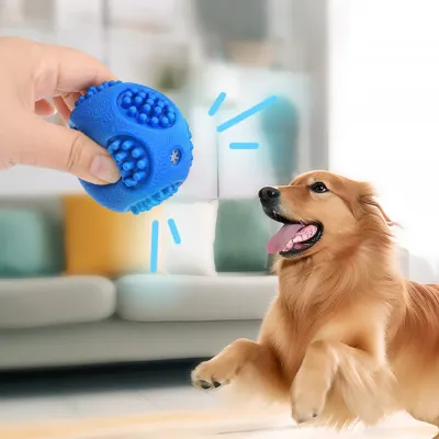 Floatable Squeaky Teething Bouncy TPR Dog Chew Toy Ball6 Floatable Squeaky Teething Bouncy TPR Dog Chew Toy Ball