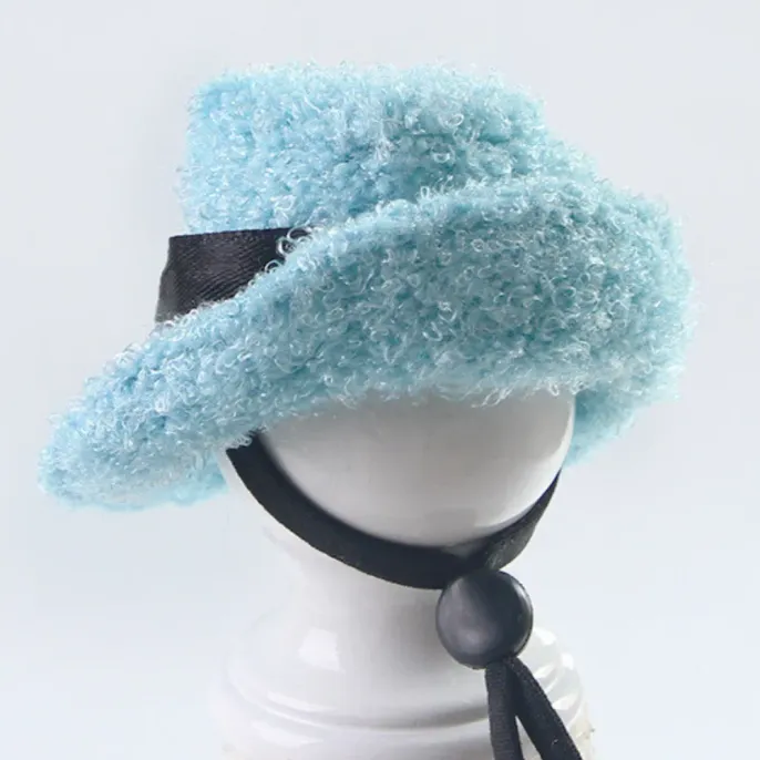 Small Animal Sky Blue Hat for Hamster Guinea Pig Small Animal Sky Blue Hat for Hamster Guinea Pig