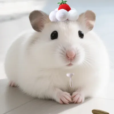 Small Animal Strawberry Cream Cake Hat for Hamster Guinea Pig Small Animal Strawberry Cream Cake Hat for Hamster Guinea Pig