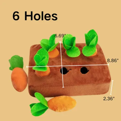 Interactive Teeth-Cleaning Pulling Up Carrot Plush Dog Toy Interactive Teeth-Cleaning Pulling Up Carrot Plush Dog Toy