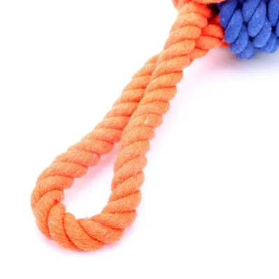Interactive Dental Cleaning Durable Cotton Rope Dog Toy Ball1 Interactive Dental Cleaning Durable Cotton Rope Dog Toy Ball