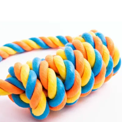 Durable Cotton Rope Tug of War Dog Toy Ring Durable Cotton Rope Tug of War Dog Toy Ring