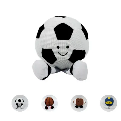 football dog toy Plush Dog Sports Ball Toy Squeaky Football Basketball Volleyball Rugby