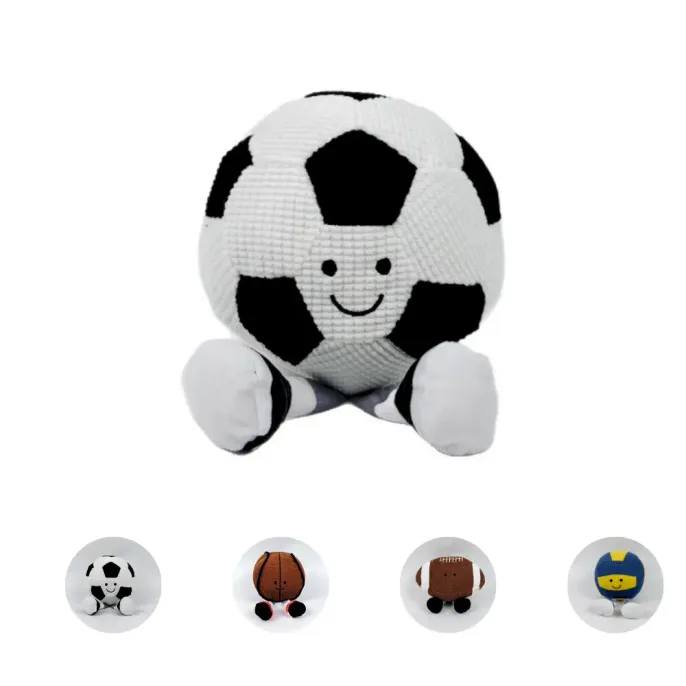 football dog toy Plush Dog Sports Ball Toy Squeaky Football Basketball Volleyball Rugby