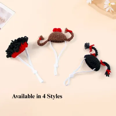 Handmade Knit Hat for Hamsters Small Animal Cute Photo Prop
