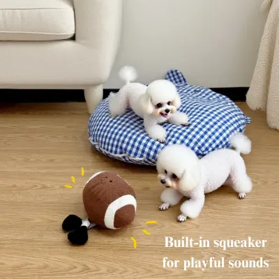 volleyball dog toy Plush Dog Sports Ball Toy Squeaky Football Basketball Volleyball