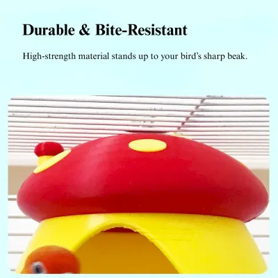 PLA bird nest Cute Mushroom Bird Nest Parrot Hideout Durable PLA Material All Season