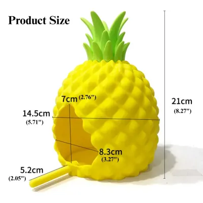 parrot pineapple house Cartoon Pineapple Bird Nest Parrot Hideout Durable PLA Shelter All Season