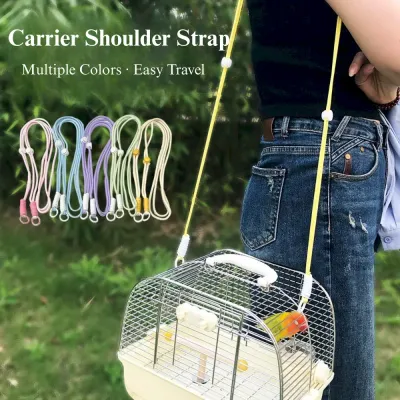 cockatiel travel strap Durable Shoulder Strap for Parrot Travel Cage Detachable Carry Accessory