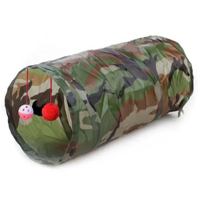 collapsible cat tunnel Cat Tunnel Two Way Foldable Interactive Toy Tube for Indoor Play