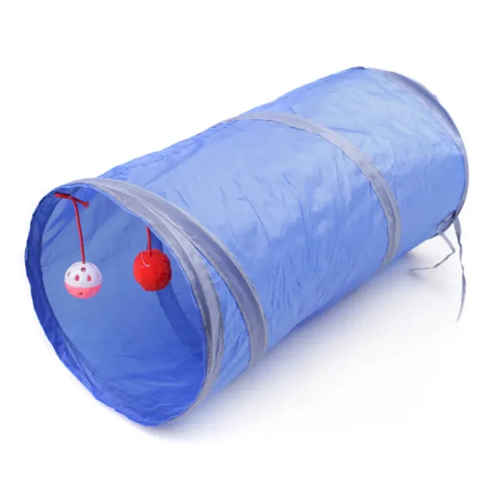 foldable cat tunnel Cat Tunnel Two Way Foldable Interactive Toy Tube for Indoor Play
