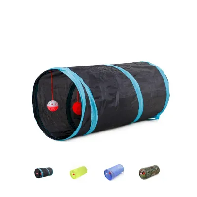 cat chase tunnel Cat Tunnel Two Way Foldable Interactive Toy Tube for Indoor Play